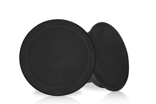 Picture of 6.5" Flush mount, Round, Black speakers pair.