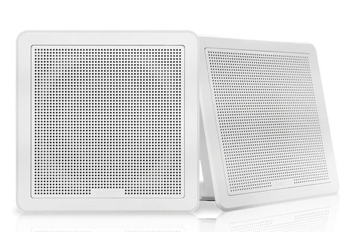 Picture of 7.7" Flush mount, Square, White speakers pair.