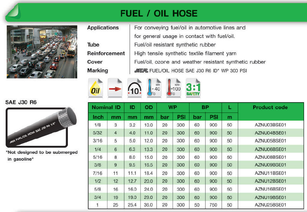 ASAP Marine (Thailand). Rubber Fuel Line Hose