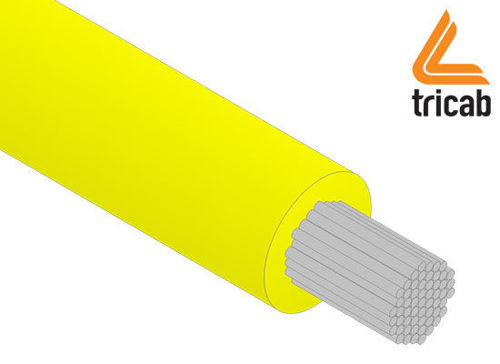 Picture of 1.5mm2, 1-Core, Yellow, Tinned Marine Wire /m