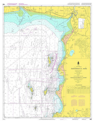 รูปภาพของ แผนที่ # 142 - ปากน้ำเจ้าพระยา ถึง เกาะแรด (WGS84)