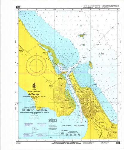 รูปภาพของ แผนที่ # 229 - ทางเข้าท่าเรือสงขลา (WGS84)
