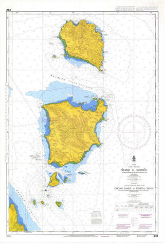 รูปภาพของ แผนที่ # 243 - ช่องสมุย ถึง เกาะพงัน
