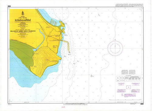รูปภาพของ แผนที่ # 260 - ท่าเรือประจวบคีรีขันธ์