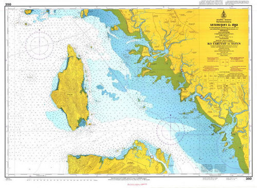 รูปภาพของ แผนที่ # 350 - เกาะตะรุเตา ถึง สตูล
