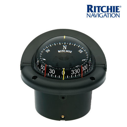 รูปภาพของ Ritchie Compass Helmsman Flush Mount Black