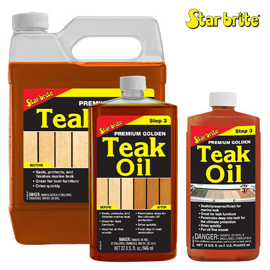 32 Fl. Oz. Premium Teak Oil Easy to apply Sealer Fast Drying Preserver  Clear New
