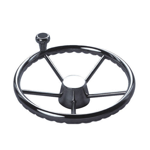 Picture of 5-Spoke Stainless Steel Steering Wheels with Swivel Knobs