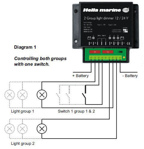 ASAP Marine (Thailand). Hella 2-Channel Dimming Module (PWM)