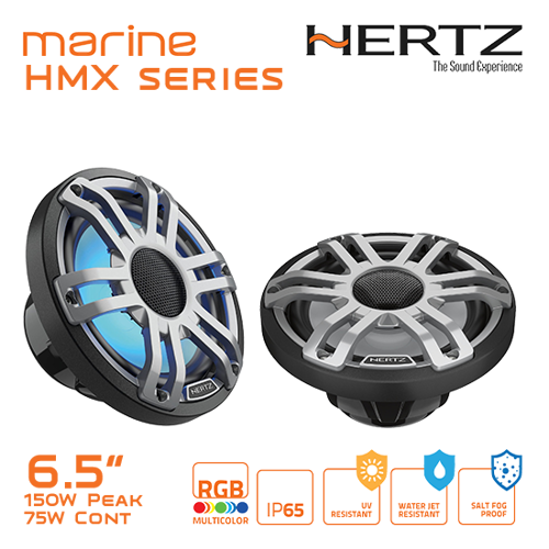 Picture of HMX 6.5" Speaker, 4Ω, 150W, Sport Charcoal, RGB, /pr [6.5 S-LD-G]