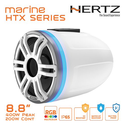 รูปภาพของ HTX 8H 8.8" Tower Horn Speaker, 4Ω, 400W, Sport White, RGB, /ea
