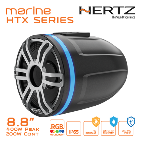 รูปภาพของ HTX 8H 8.8" Tower Horn Speaker, 4Ω, 400W, Sport Charcoal, RGB, /ea