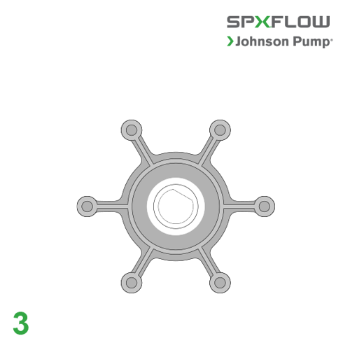 Picture of SPX Johnson Impeller Kit F3B - Ta3 P10  Nitrile