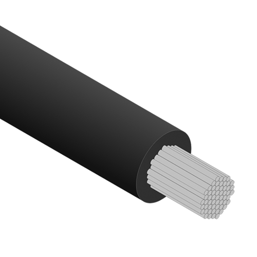 Picture of 1.5mm2, 1-Core, Black, Tinned Marine Wire /m
