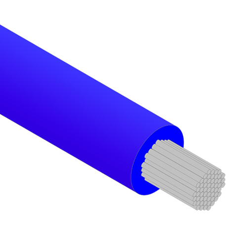 รูปภาพของ 10mm2, 1-Core, Blue, Tinned Marine Wire /m