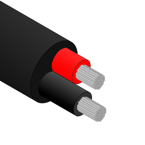 รูปภาพของ 6mm2, 2-Core (RE-BK), Black, Tinned Marine Wire /m