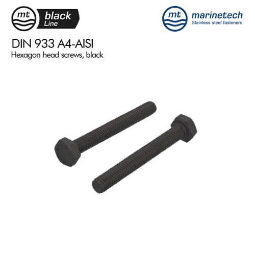 รูปภาพของ BlackLine DIN 933 A4 Hexagon Head Screws Packs