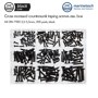 Picture of BlackLine DIN 7982 Cross Recessed Countersunk Taping Screws Assortment Box 3,5-5,5mm, 200 parts, black
