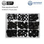 Picture of BlackLine Nuts Assortment Box IV A4 M8-M12, 90 parts, black