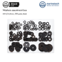 Picture of BlackLine Washers Assortment Box A4 4,3-6,4mm, 200 parts, black