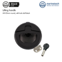 รูปภาพของ BlackLine Lifting Handle A4-AISI 316 Dull Black