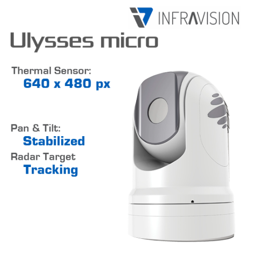 รูปภาพของ Infravision Ulysses Micro S+, T (640x480px), Pan/Tilt, Stabilized, White Camera