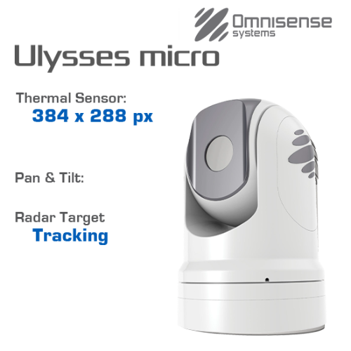 รูปภาพของ Omnisense Ulysses Micro S, T (384x288px), Pan/Tilt, Stabilized, White Camera